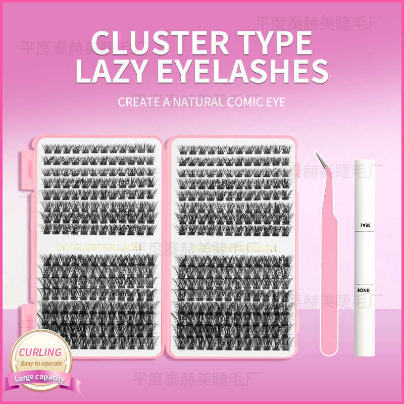 Eyelash Extension Set False Eyelash 32 Rows Thick Curly Soft W250324