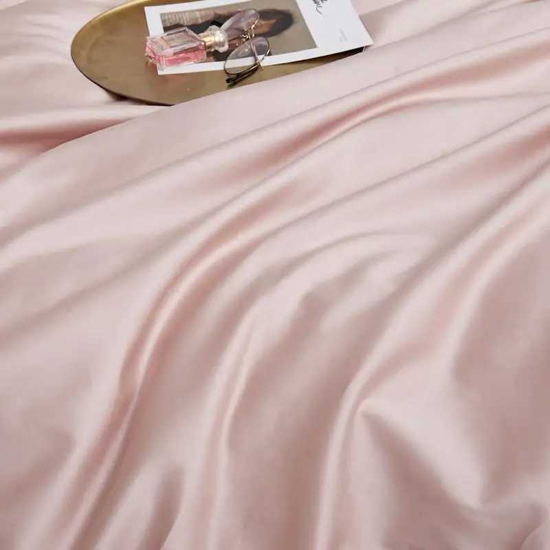 Egypt Cotton solid color Bedding set Silky e Duvet Cover set Single product bedsheet cases Twin King Size Z250324