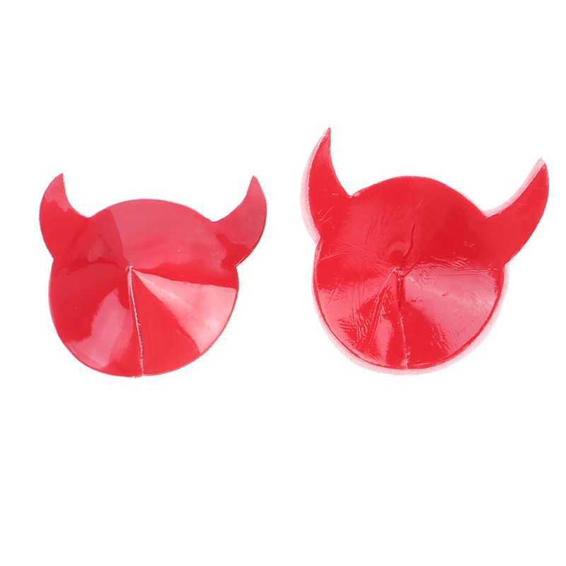 Chest stickers horn stickers disposable self-adhesive fabric chest stickers cushion covers bras sexy devil cushion stickersXJ250324