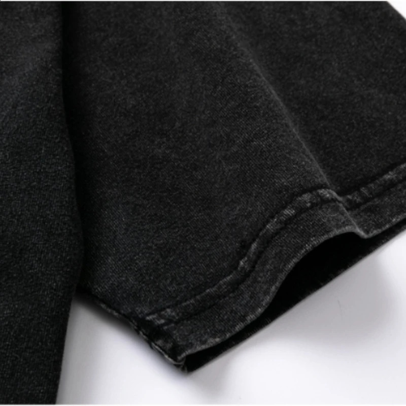 High Street Gothic Alphabet Vintage Printed Short Sleeve T-Shirt Mens and Womens Oversize Loose Wash Old Half Sleeve 250317