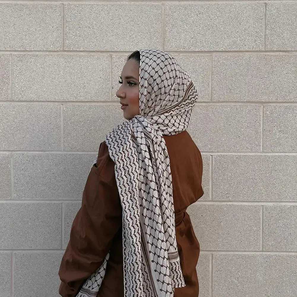Fashionable Kuffiyeh Headscarf Chiffon Scarf Wen Islamic Scarves Shawl Echape Breathable Foard Dubai Headscarf Ramadan Shawl X250324
