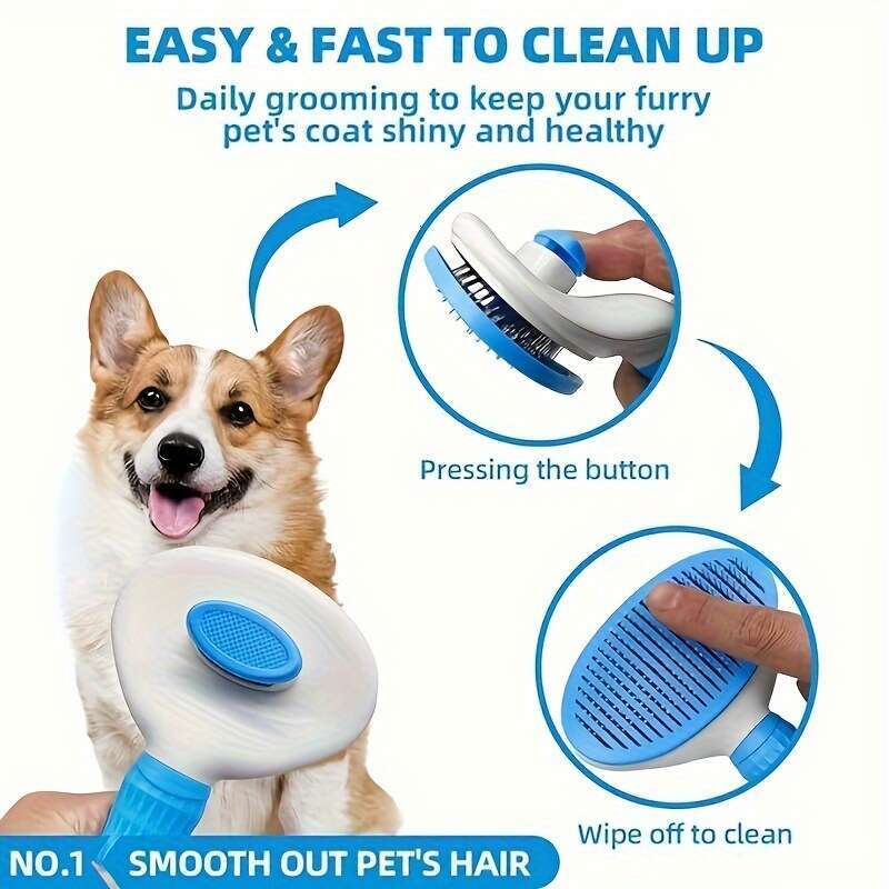 DHpet Complete Pet Grooming Kit - Bath Gloves, Absorbent Towel, Multifunction Brushes