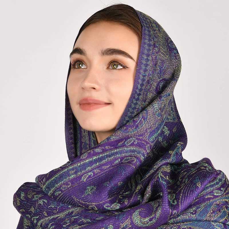 winter headscarf scarf long Muslim cashmere shAWl Fem Foard soft tuRBo bag suitable for luxury brands with ribbons X250324