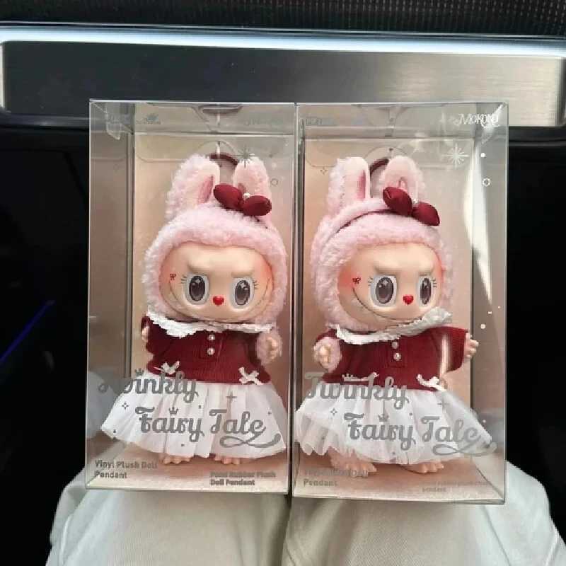 New Arrival Pink Labubu Mokoko series Spring Flower Sweetheart limited edition Doll Kawaii pendant decoration gift T250324