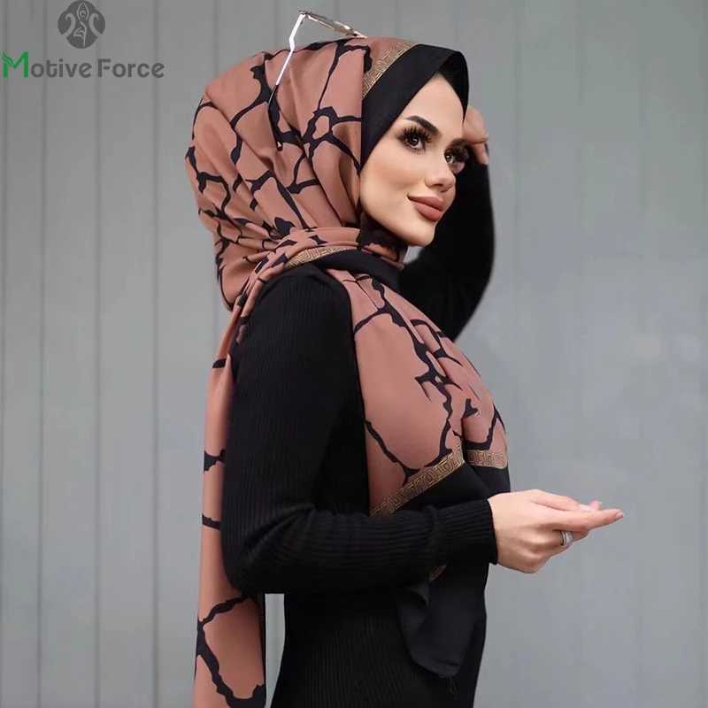 Muslim Instant Turban Chiffon Luxury Headscarf Abaya Headscarf for Wan Abayas Jersey Scarf Islamic Dress Wen Turbans Long Bag X250324