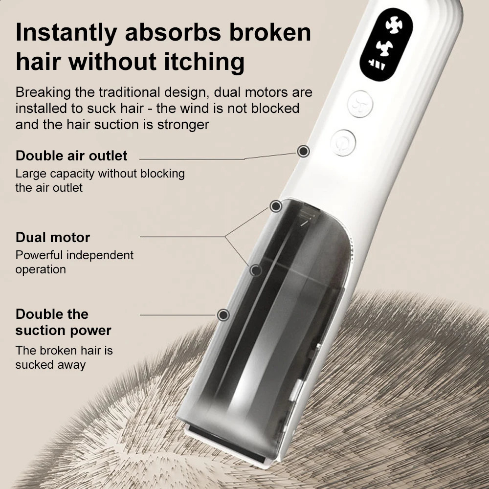 INSMART Hair-absorbing Hair Clipper Baby Electric Razor Baby Hair Clipper Children Waterproof Adult Household Electric Clipper 250303