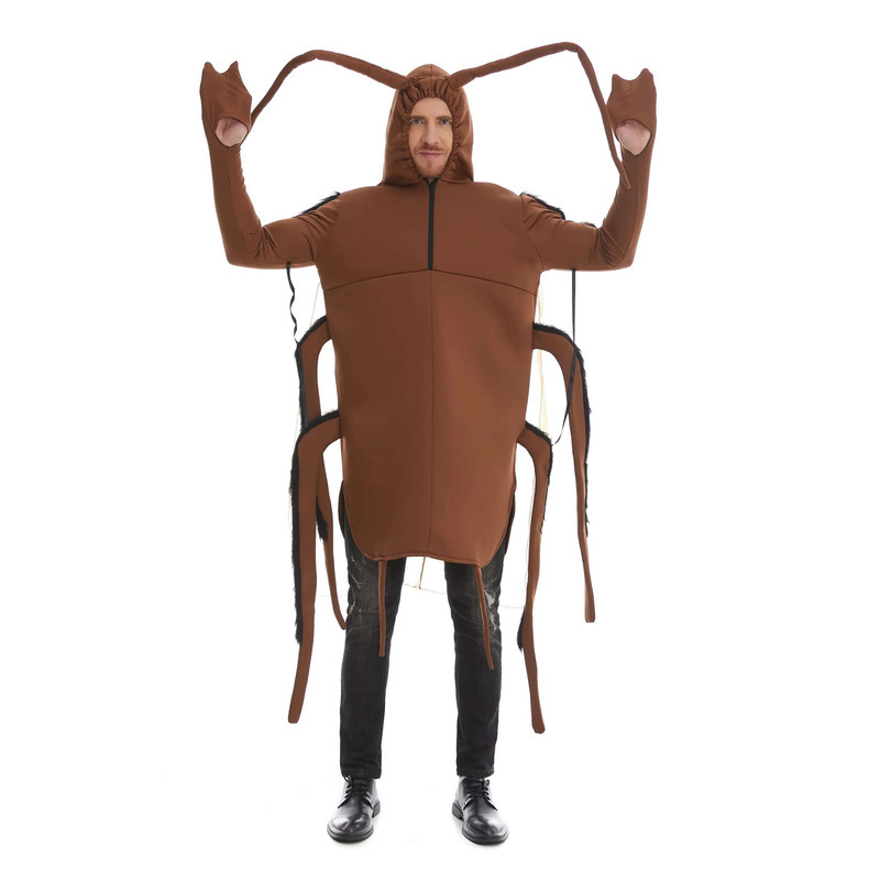 One-Piece Insect Theme Cosplay Suit for Adults - Black roach Dress Up Y19485 quantity
