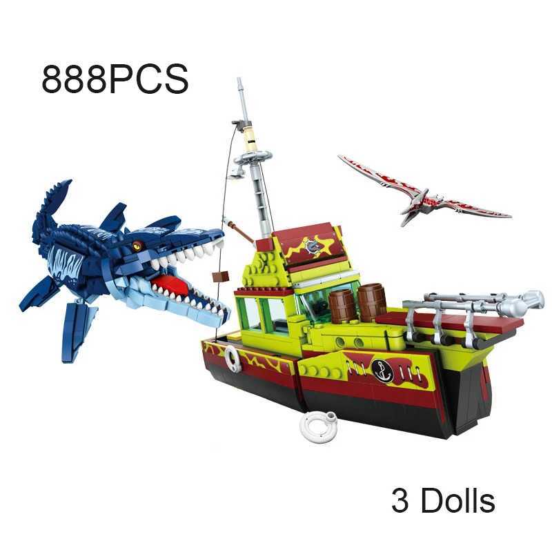 Jurassic Dinosaurs World Park Blocks Building Brick Dinosaur Figures Ci Dino Robot Dinosaurios Toys For Children GiftsZ250324
