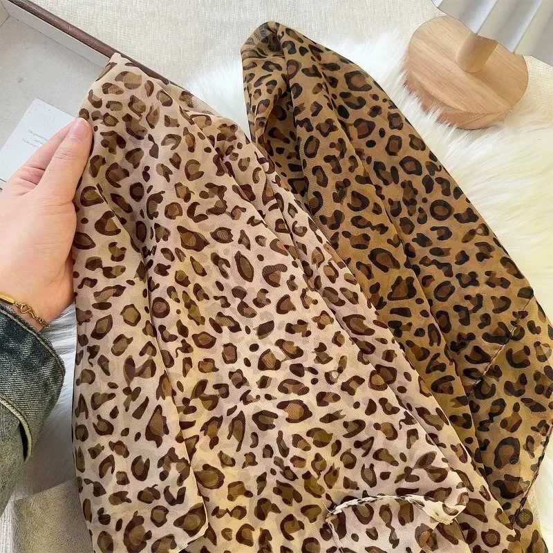 Leopard Scarf Wen Girl Y2K High Quality Comfortable Fashion Scarf Warm Edition Party Scarf Exquisite Accessories X250324