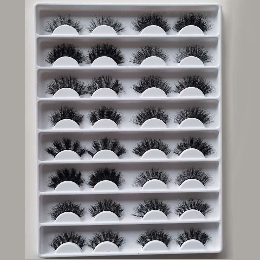 New product 7 pairs of fake eyelashes with thick exaggerated curls simulated eyelashes one-piece eyelashes W250324