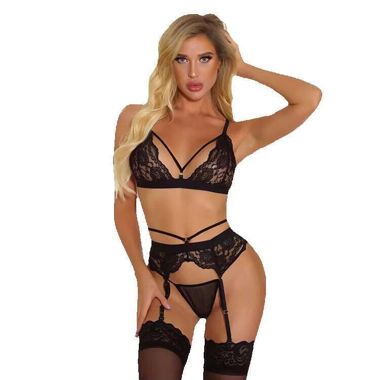 HEXIN New Two Piece Panty Grater Lace Design Custom Erotic Gerie Set