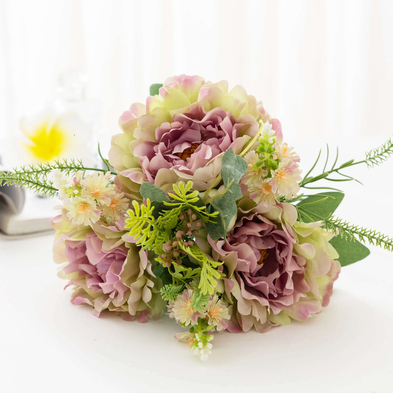 silk fake wers light table living p simulation wer arrangement bouquet beautiful