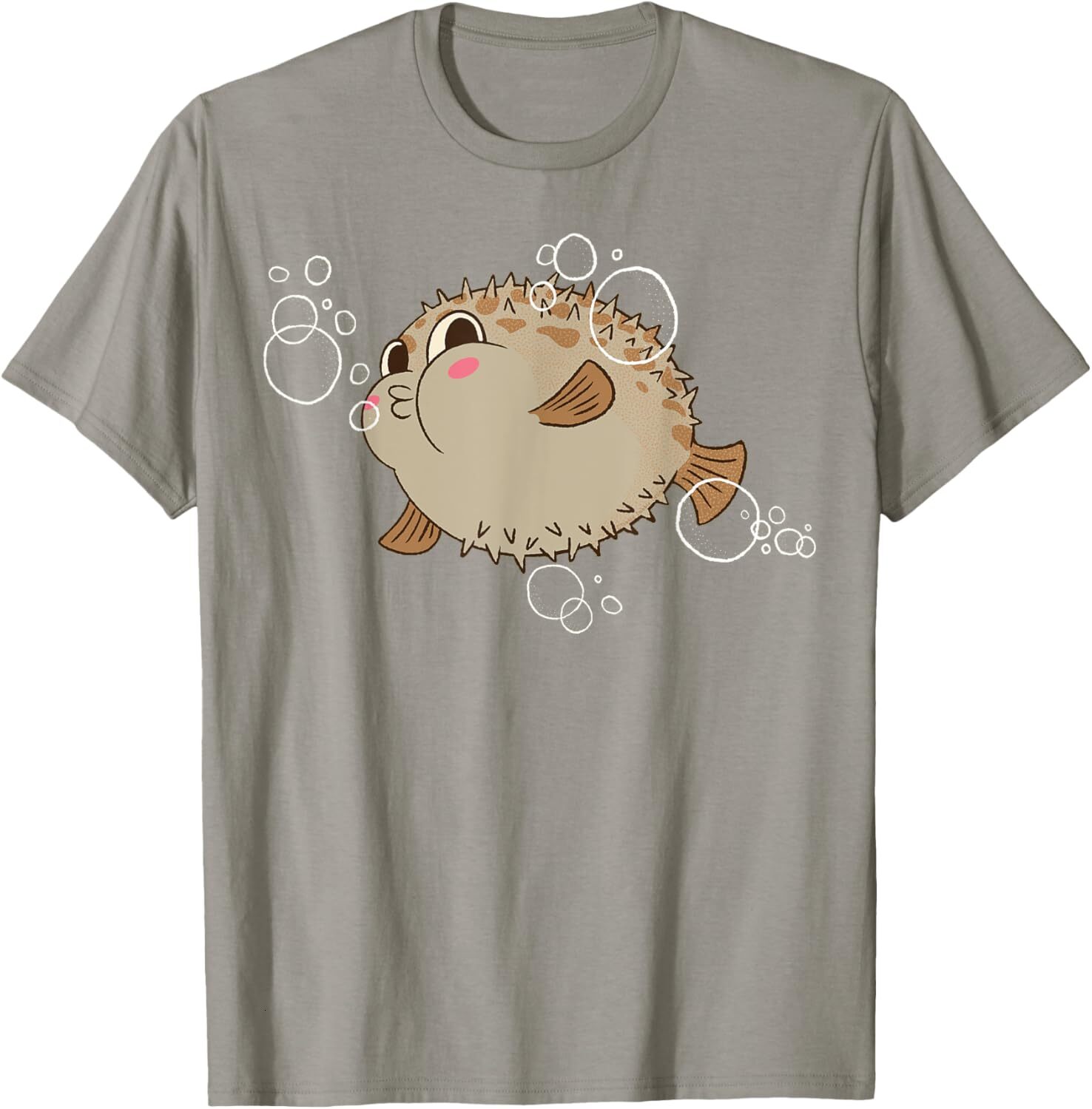 T shirt for Mens Cute Puffer Fish Ocean Diving Fishing Pufferfish Lovers Graphic Tee Casual Tops Clothes Short sleeve