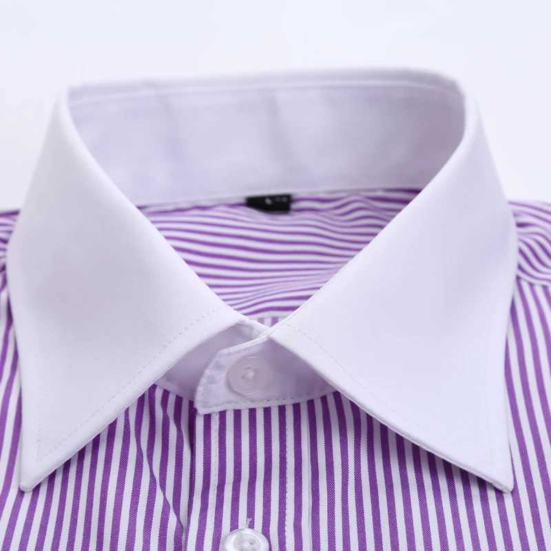 New mens classic French cufflink shirt brand mens formal shirt long sleeved dress mens Camisa Masculina X250324
