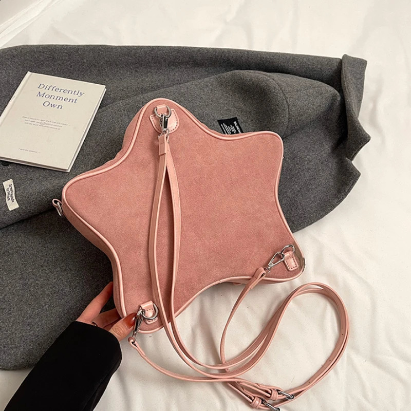 Chain Solid Star PU Backpack Advanced Lightweight Backpack Fashion Womens Bag Ramadan Festival Bolsas De Mujer 250318