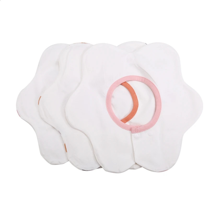 360 ° rotating organic cotton baby bib 3 packs adjustable plain bib for teeth and drip neutral style 250324