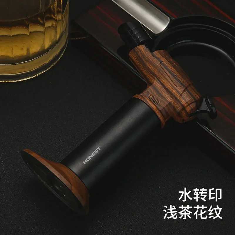 Honest Handheld Torch Lighter Windproof Straight Cigar Lighter Outdoor Portable Barbecue Baking Ignition Tools Gadgets for MenC250319