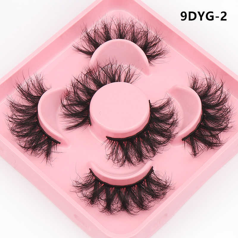 Wind Three Pair Cat Eye 3D Stereoscopic Multi Layer Curling False Eyelash Makeup Stage Makeup Mixed Blood Makeup Eyelash W250324