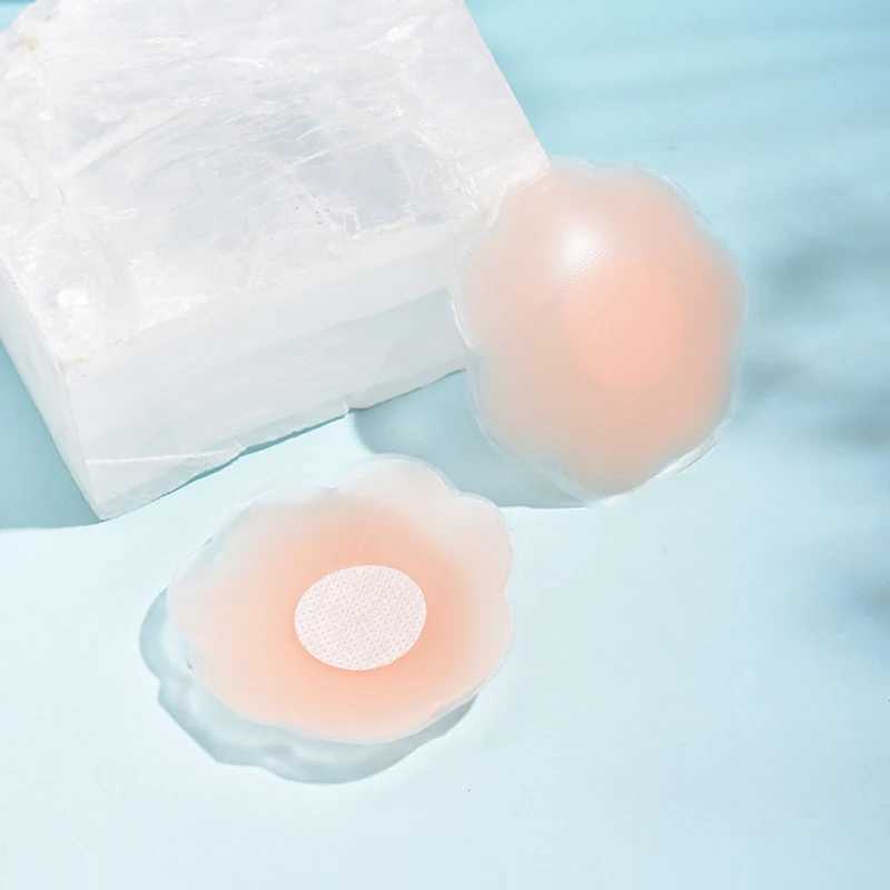 2PCS silicone Nipple cover reusable breast bra sticker invisible Petal lifting adhesive pad breast sticker for womenXJ250324