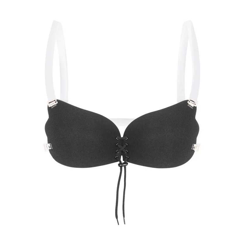 Seamless wireless adhesive rod bra wedding strapless push up bra womens sexy backless bra invisible silicone braXJ250324