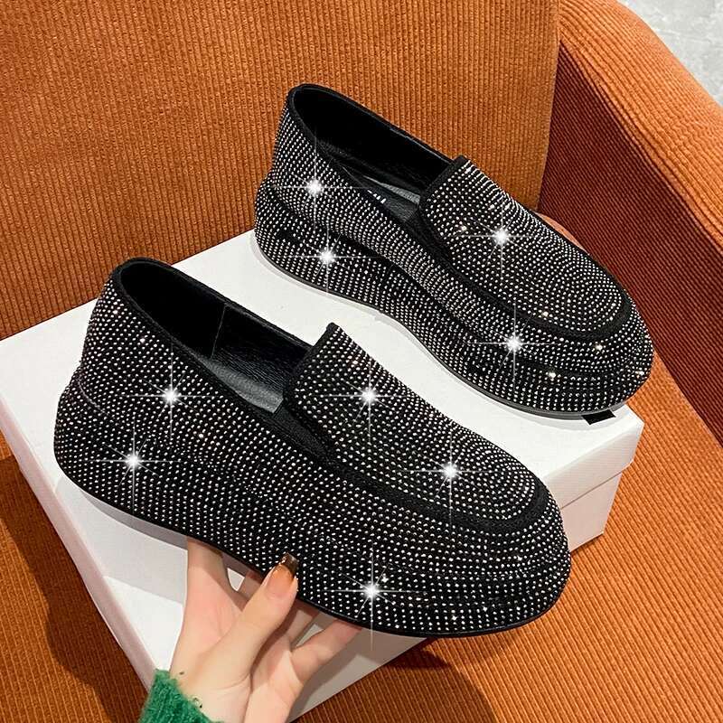 Women Casual Shoes New Trend Thick Bottom Breathable Sneakers Women's Sports Shoe Rhie Flat White Platform Size 35-40