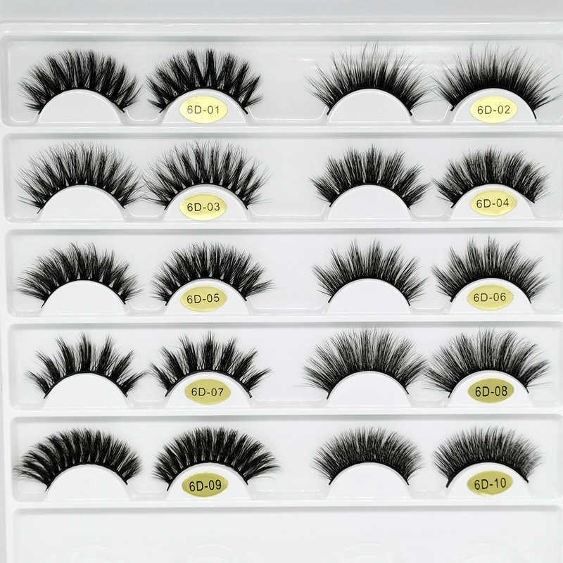 6D 3D False Eyelash Handmade Natural Thickening 9-Pair Set Eyelash W250324