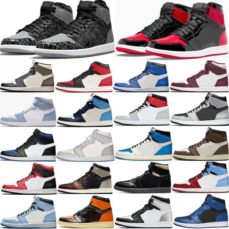 Men Women 1 Basketball Shoes Palomion Satin Bred WASHED BLACK Chicago Red Dark Mocha Digital Pink walking Hiking Designer shoe Outdoor trainers Sneakers