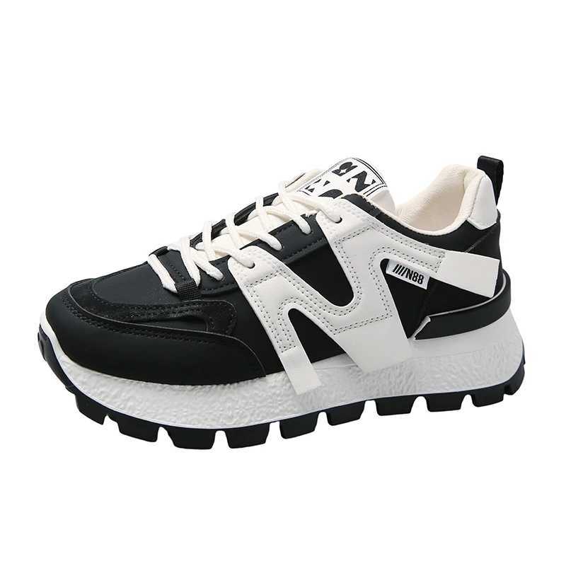 Womens sports shoe trend 2024 flat womens white shoes high-quality summer sports shoes round toe black womens Fi blow molded sports shoesXJ250324