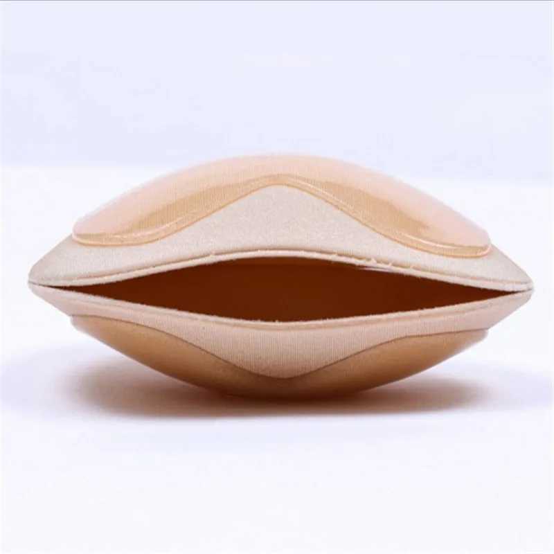 1 pair of adhesive breast enhancer bikini womens bra swimsuit invisible heart-shaped pad bra insert type Nipple pad push silicone braXJ250324