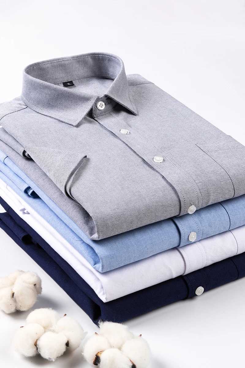 Summer new mens solid color casual short sleeved Korean ultra-thin mens short sleeved shirt X250324