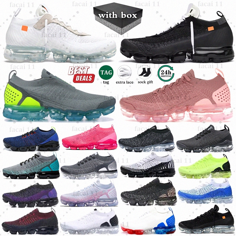 With box VM 2.0 1.0 Running Shoes Men Sneakers White Pure Platinum Black Metallic Gold Dark Grey Animal Pack Bred Women Breathable Designer Trainers