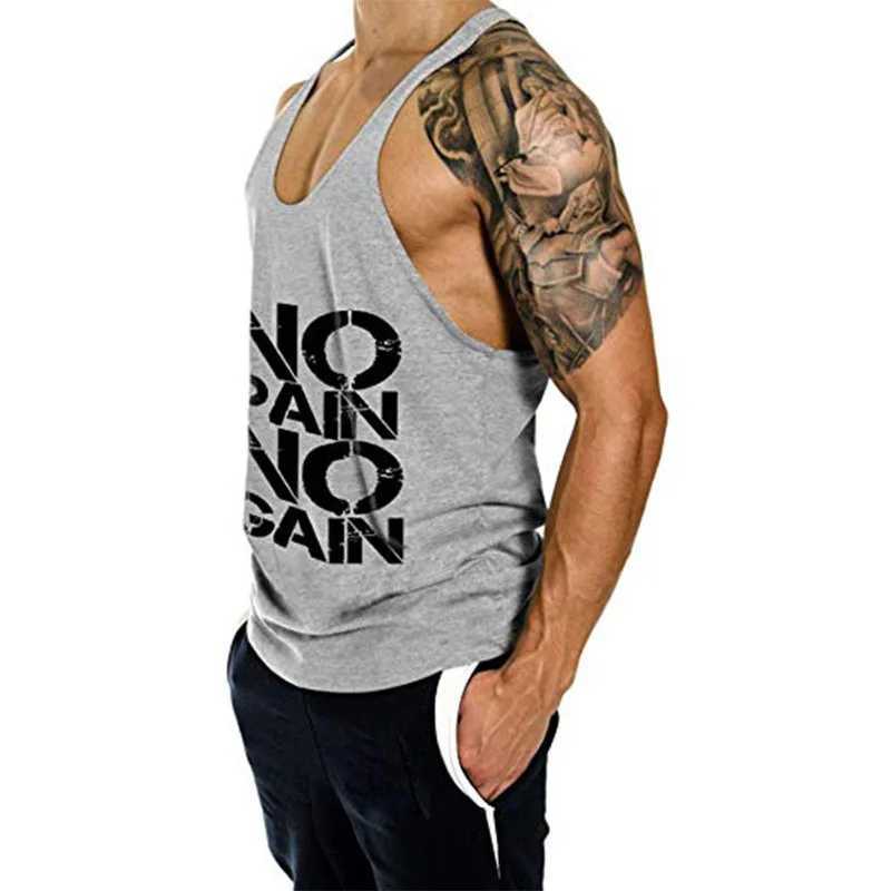 Fitness vest mens fitness clothing mens fitness vest summer fitness vest mens sleeveless vest plus size X2503241