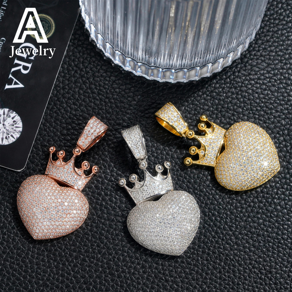 Europe and the United States best-selling 925 silver vvs Moissanite fashion pendant passed the test