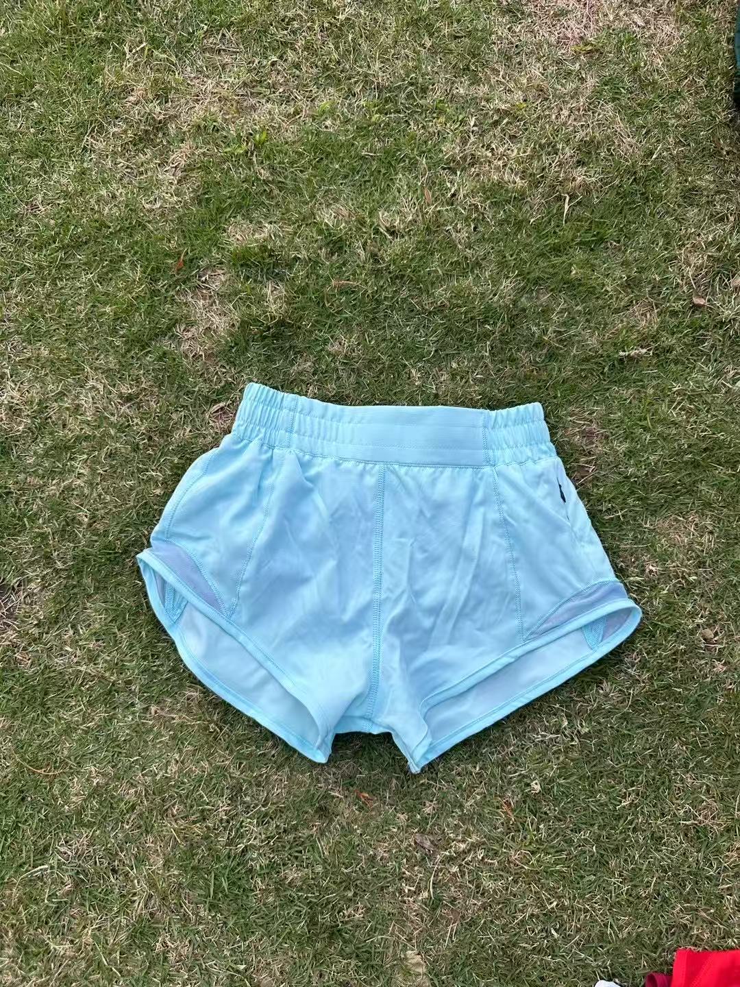 Uu-L4441 Adult And Kids High Waisted Athletic With Er And Zip Pocket Running Loose Workout Gym Yoga Sexy Hot Shorts For Summer Breathable