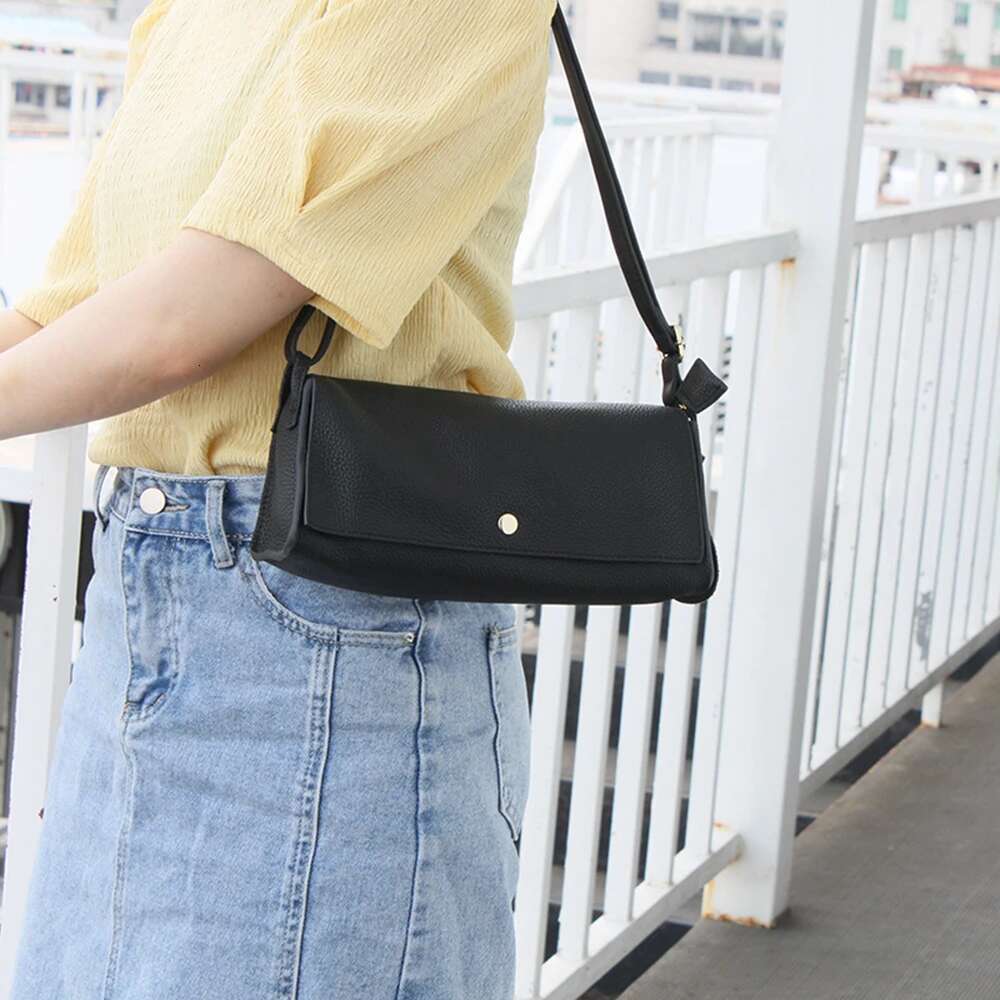 Genuine Leather Crossbody For Women Handbag High Quality Long Strap Shoulder Bags Ladies Messenger Sac A Main Bag