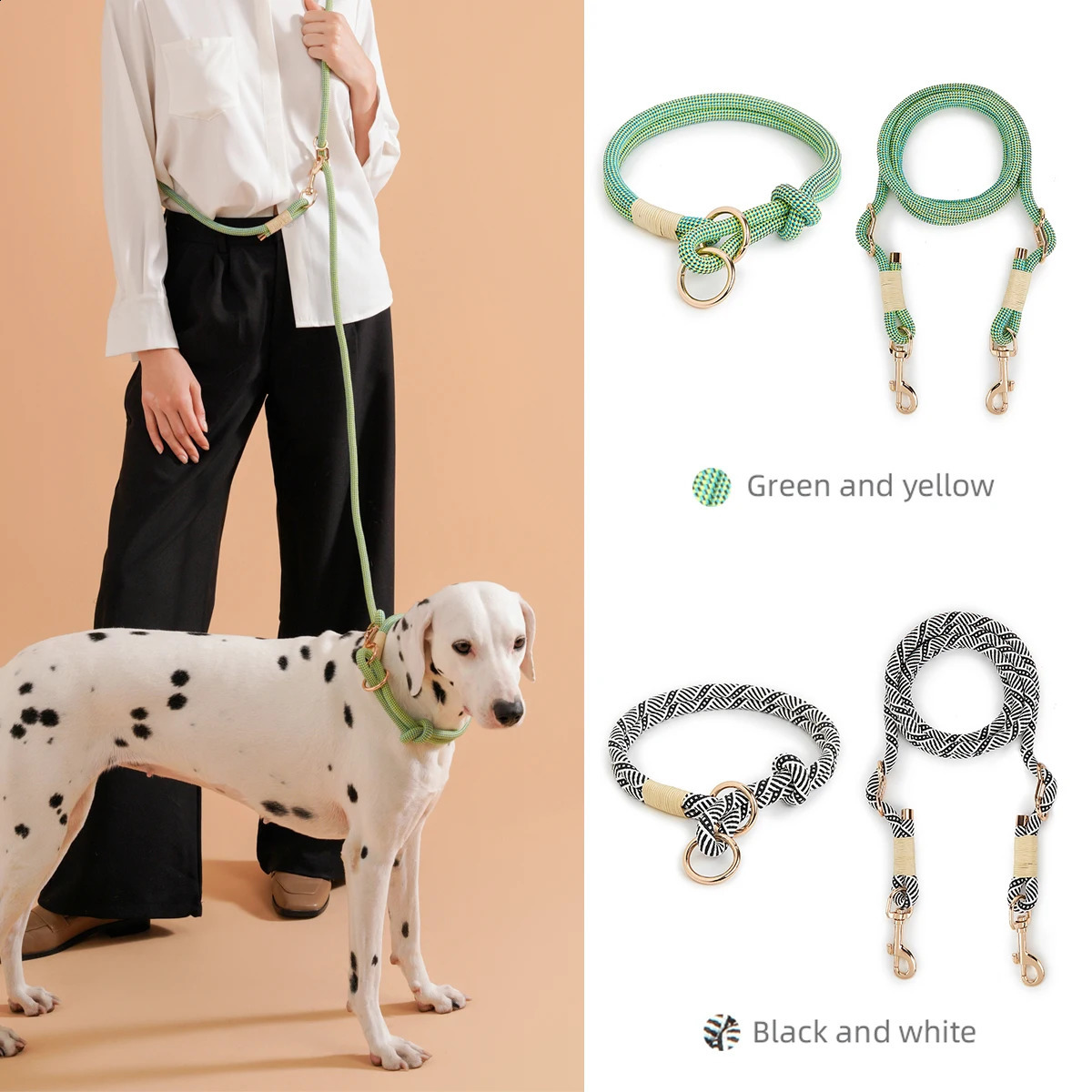 Pet Dog Lead Rope Simple Trendy Style Collar P Leashes For Small Medium and Large dogs Bulldog Alaskan Malamute Corgi Teddy Dog 250320