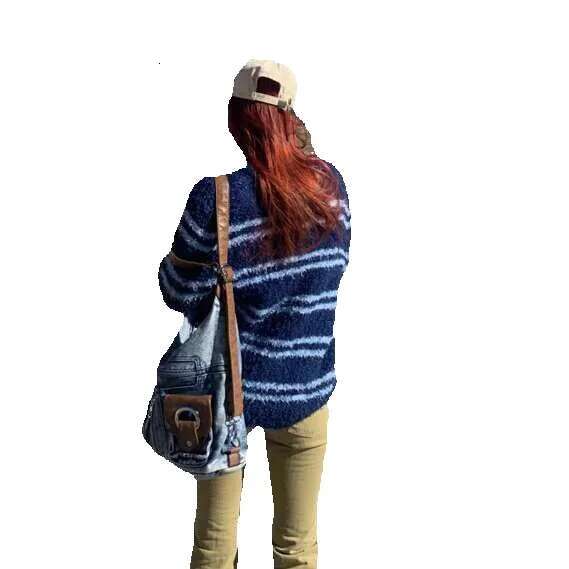 JIAERDI Punk Denim Y2k Bag Women 2023 High Street Pockets Chic Vintage Backpack Ladies Haruku Casual Messenger Bags Versatile