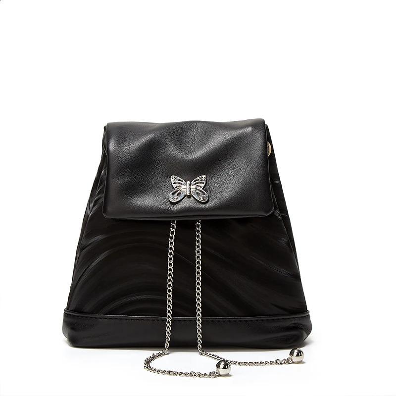 Butterfly Chain Mini Backpack Sweet niche chain butterfly backpack Korean style large capacity chain bag 250318