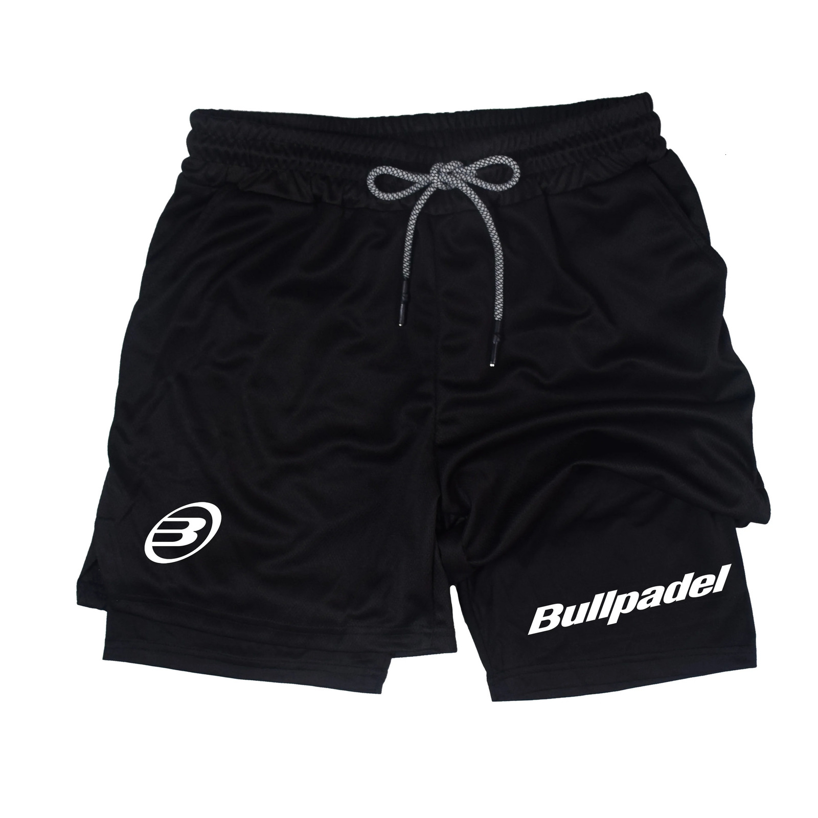 Mens Sport Shorts Summer Male Breathable Tennis Bullpadel Shorts Quick-Drying Badminton Trousers Outdoor Running Sportwear 250321