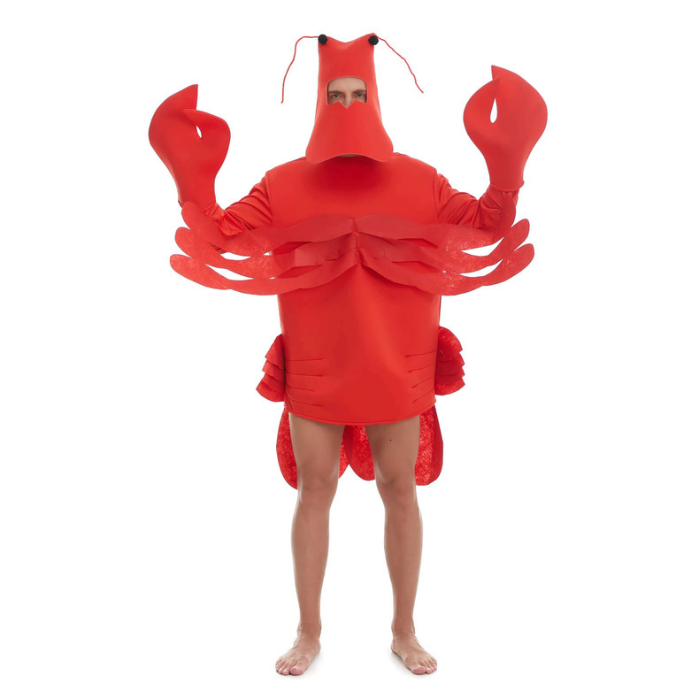 Stylish 3 Piece Costume with Lobster Design - Perfect for Fancy Dress Events quantity