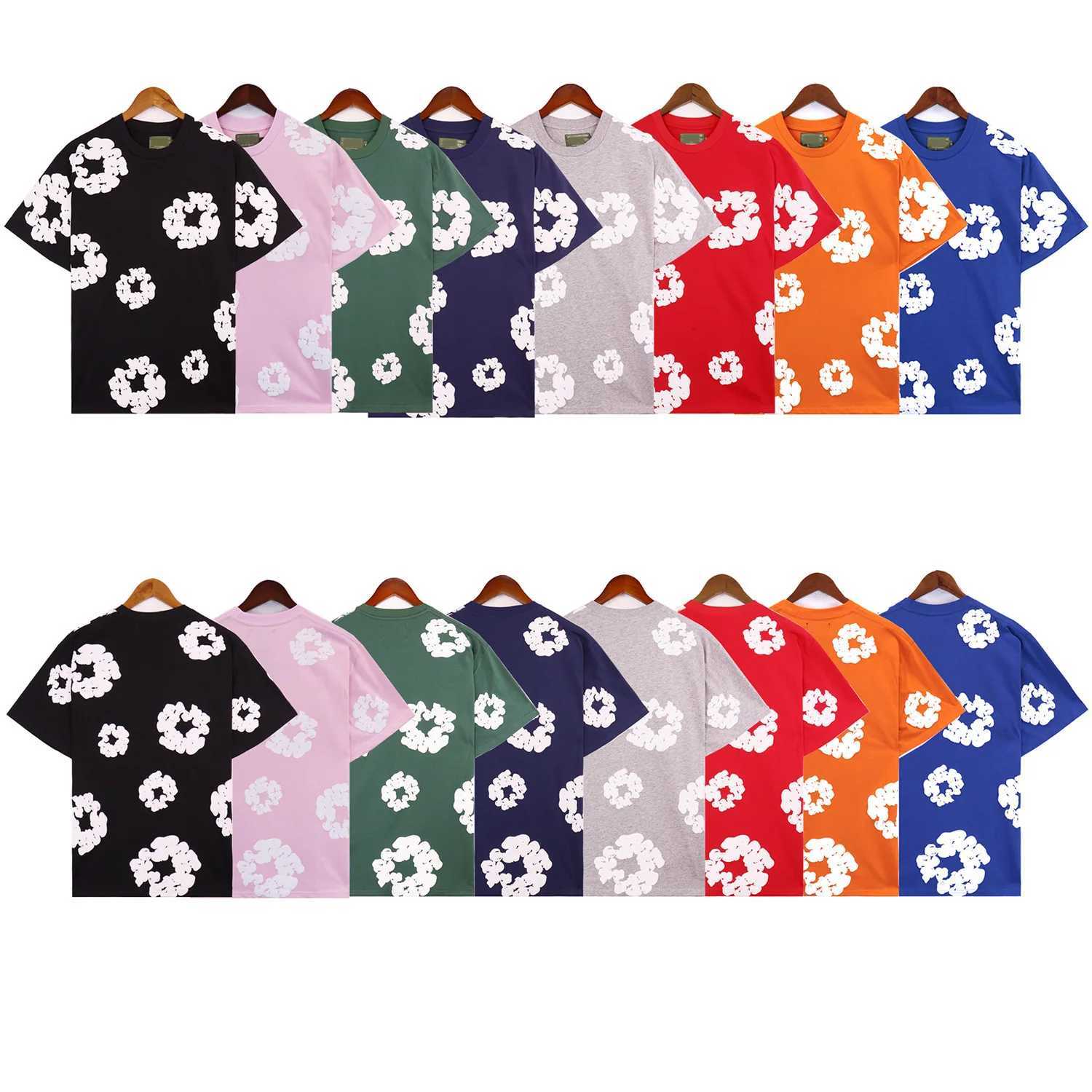 New Fashion Mens Womens Same Kapok Foam Printing Short-sLeeved T-shirt with ShortsT250324