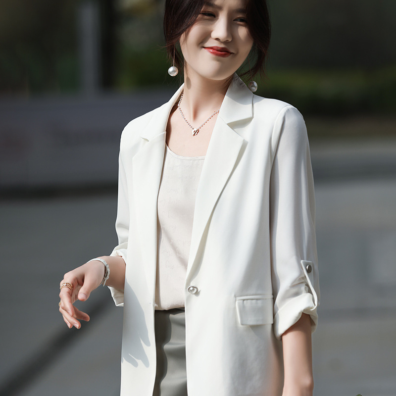 S321Chic Korean Influenced Ladies Business Outfit - Versatile All-Match Suit Ensemble