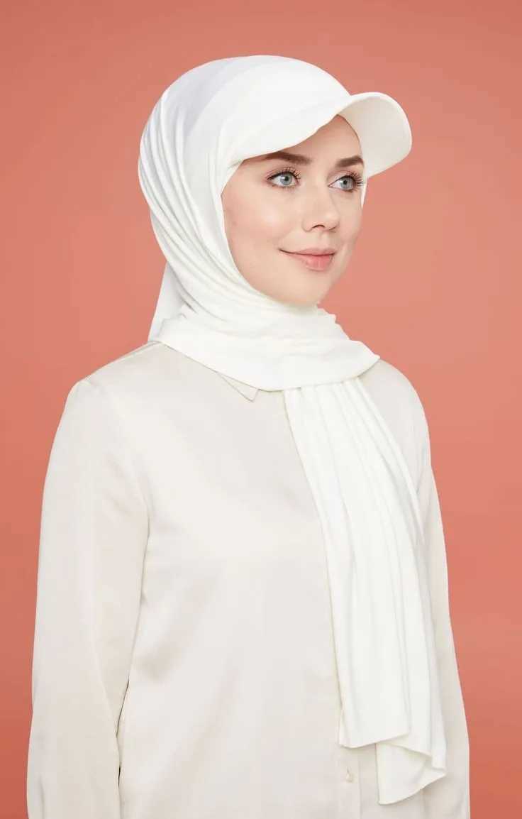 New Musilm Wen Jersey headscarf with basic ball cap summer sports cap chiffon headscarf ready to wear instant jersey sports headscarf at any time X250