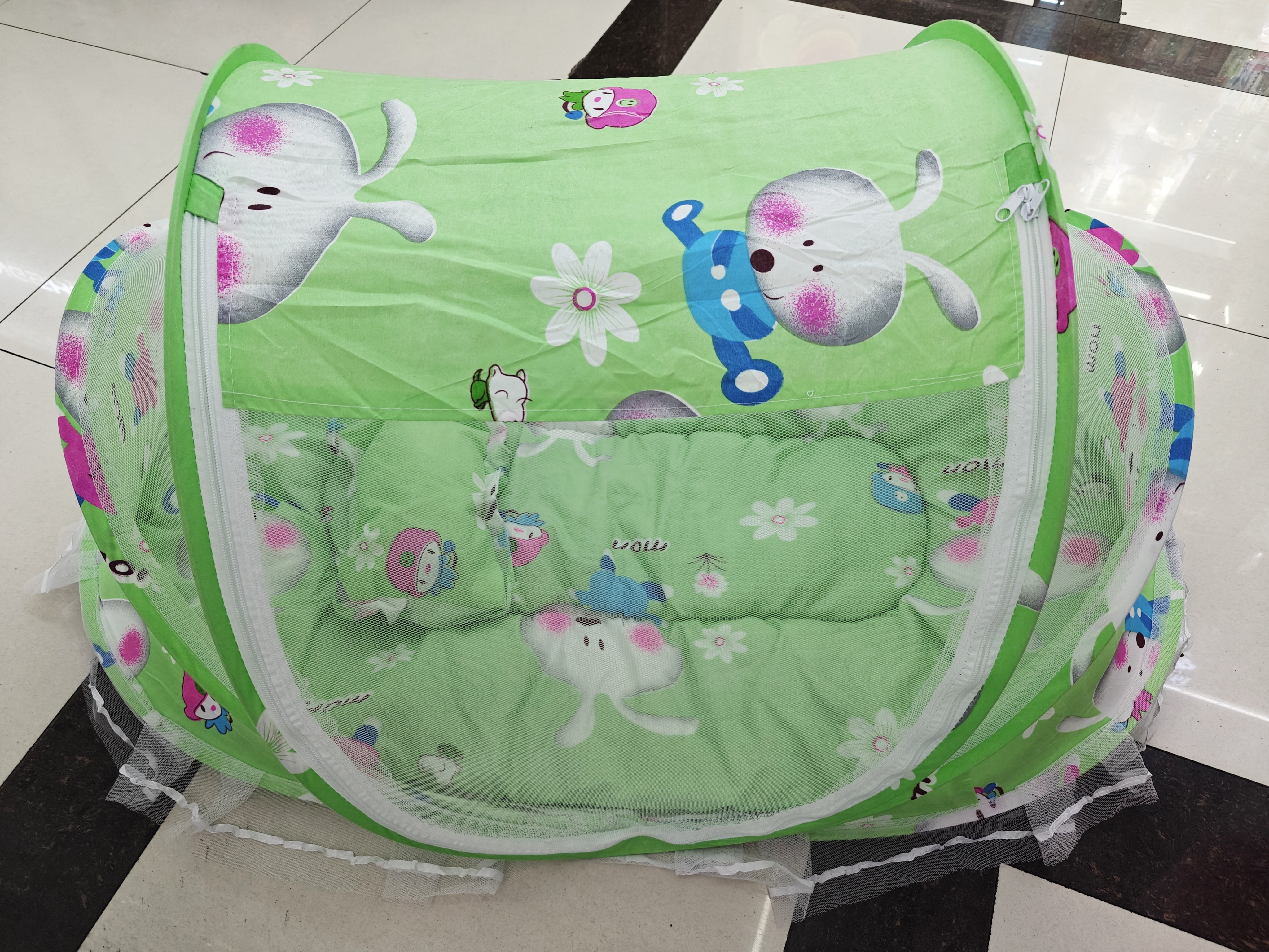 Jiaobao Little White Rabbit Three Piece Baby Mosquito Net Set