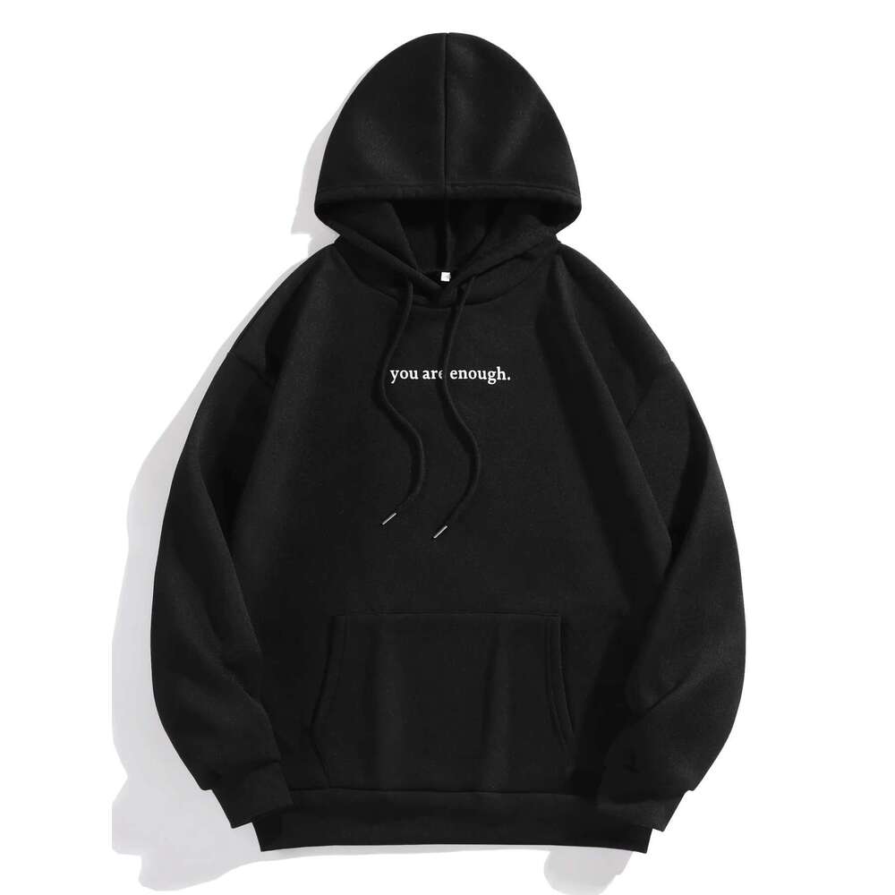 Plus Size Women's Letter Printed Casual Outdoor Sports Hoodie