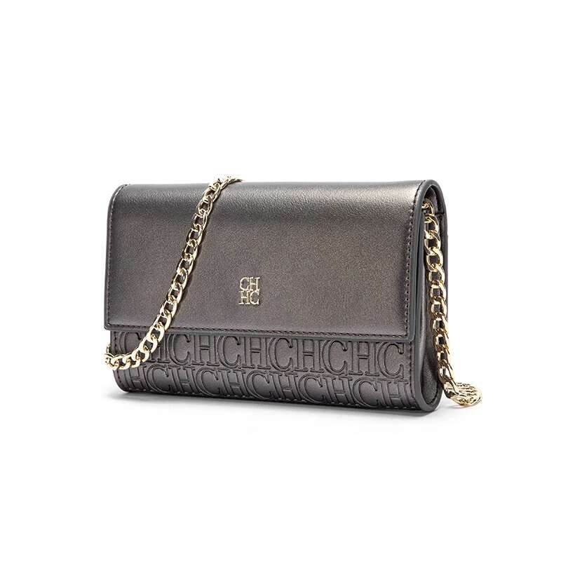 CH Fashion Letter Print Design Versatile Senior Sense Small Square Daily Commuting Crossbody Bag Ladies Temperament Shoulder