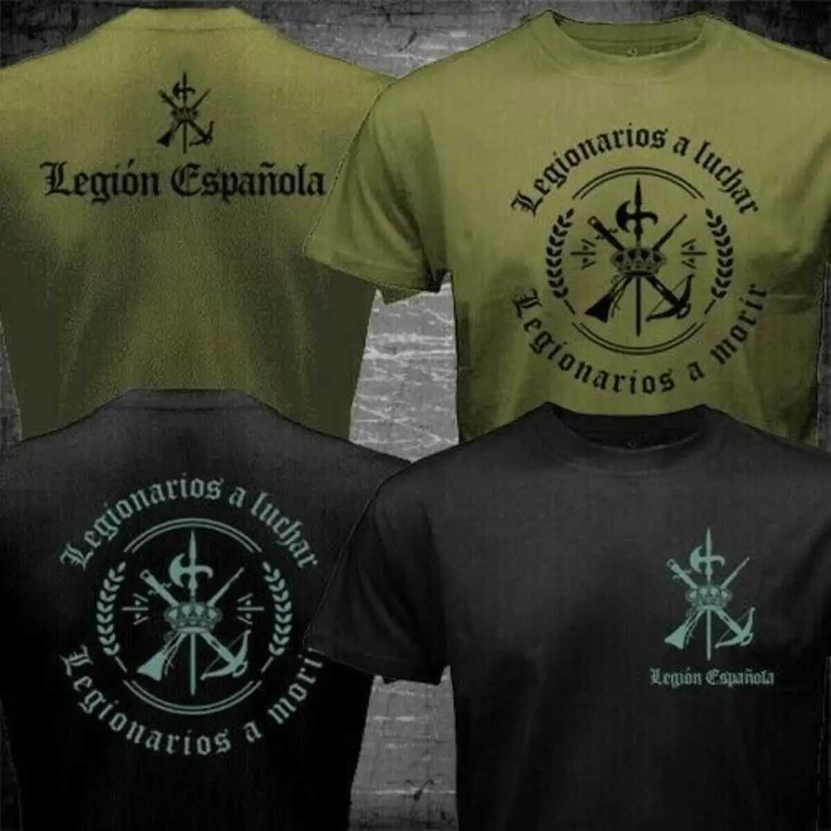Foreigh Legion Spain Tercio Army Military T-shirt Summer Cotton Short Sleeve O-neck Mens T-shirt New S-3XL X250324