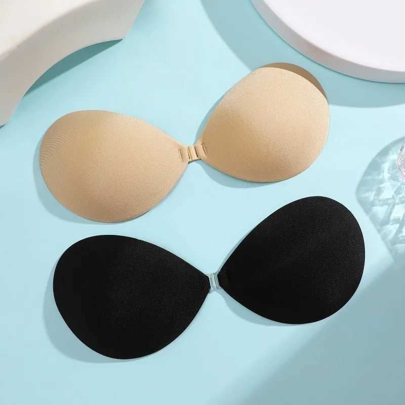2 pairs of invisible strapless adhesive stick bras push up bras seamless front closure bras for women silicone brasXJ250324