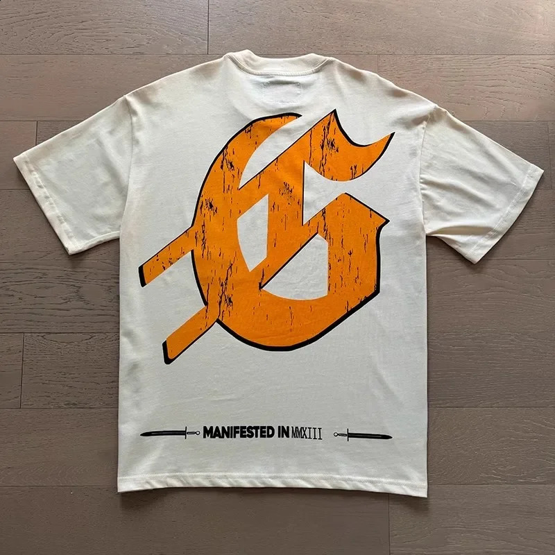 ss Godspeed Tshirt Unisex Loose Roundneck God Speed Short Sleeve Street Pop Statuary Print Top Tee 250324
