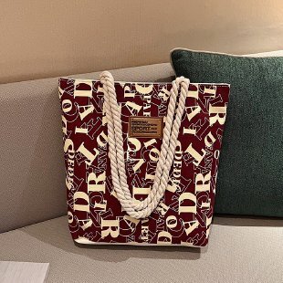 2025S Fashion Designer Cheap Handbag Casual Versatile Letter Shoulder Ins Japanese And Korean Minimalist Tote Student Bag Trend